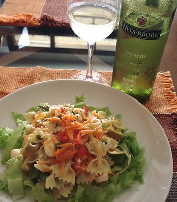 salada de macarrão
